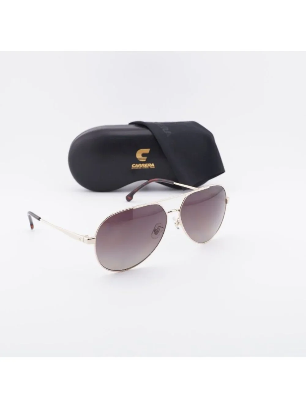CARRERA 3005/S 006J LA Aviator Sunglasses - Gold / Brown Polarized